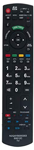 VINABTY N2QAYB000353 Remote Control Replacement for Panasonic Viera TV TX-P42G15B TXP42G10B TX-P46G10B TX-P50G10B TX-P50S20B TH-32LRG20E
