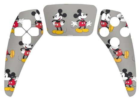 Skin kompatibel mit Sony PlayStation 5 Controller PS5 Folie Sticker Mickey Mouse Disney Retro