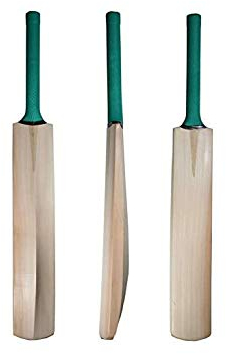 Kalindri Sports Cricketschläger aus Holz, beliebte Weide für Tennis, Gummiball (3 Zahlen, einfarbig)