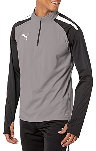 PUMA Herren TeamLIGA 1/4 Zip Top, Smoked Pearl White, XL