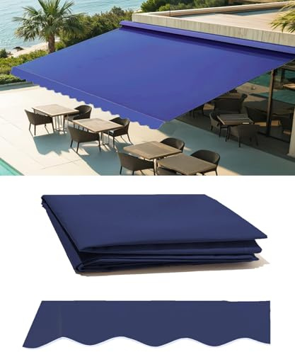 20' x 10' Retractable Patio Awning Replacement Fabric,Sunshade Canopy