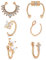 AceFun Fake Nose Rings Septum Hoop Gefälschte Nasenringe Hoop Faux Septum Clip On Nose Septum Non-Pierced Offene Nasenringe Cross Butterfly 16G 1,2 MM 18G 1,0 MM 8MM 14MM Rose Gold