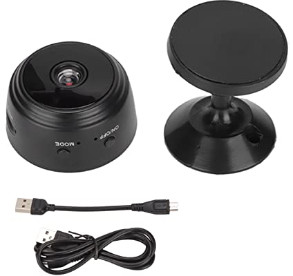 Elprico Cámara de Seguridad para el Hogar, 1080P WiFi Cámara Interior para el Hogar Nightshot de Tamaño Pequeño Ángulo de Visión Amplio Grabación de Video Cámara de Seguridad WiFi