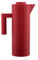 Alessi Plissé MDL12 R - Design Thermo Insulated Jug in Thermoplastic Resin with Double Wall Thermal Glass Inside, 100 cl, Red