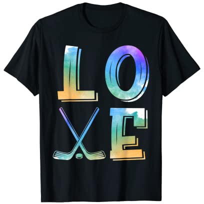 Liebes-Eishockey-Geschenke für Mädchen und Frauen T-Shirt