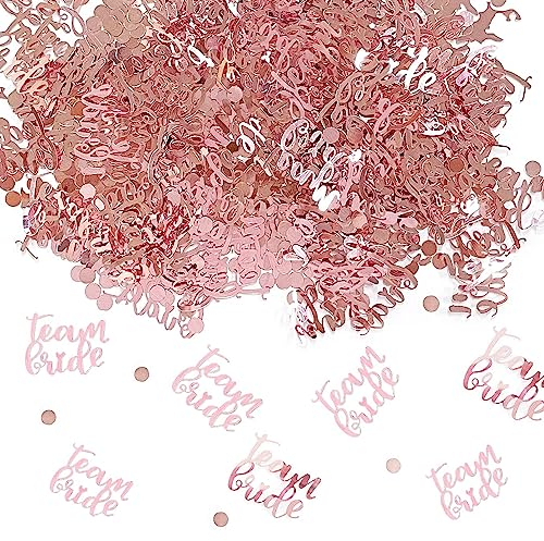 30g Brautparty Konfetti, Junggesellenabschied Roségold Deko Konfetti, Teambride Tischdeko für Junggesellenabschied Urlaubsdeko.