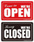 Open Closed Sign (01. Red & Black)