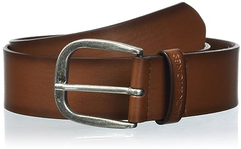 JACK & JONES A/S Herren JACOLIVER Belt NOOS Gürtel, Cognac, 90