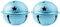 10 Stück 4cm Glöckchen zum Basteln,Glöckchen,Weihnachtsglöckchen,Rostschutz Glöckchen, Metallglöckchen Optimal für Handwerk, Schmuck, Festival Dekoration,Haustier Glocken,Blau A