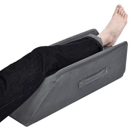 TANYOO Leg Elevation Pillow,Velvet Leg Pillows for Broken Foot, Good for Leg Pain, Leg Wedge Pillow for Foot Rest, Washable Cover