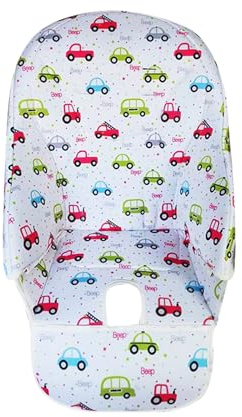 Fodera per sedia da pranzo per bambini, Fodera per cuscino per seggiolone, Cuscino per seggiolone,Cuscino multifunzionale per seggiolone con fodera per sedia imbottita per mangiare Leggero Traspirante