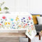 Arquiel Tischdecke Rechteckige Florale, Tischtuch Blumen Wasserabweisend StrapazierfäHiges Aquarell, Abwischbar Tischdeck FüR Abendessen, KüChe, Hochzeit, Drinnen, FrüHling/Sommer(152 x 304 cm)