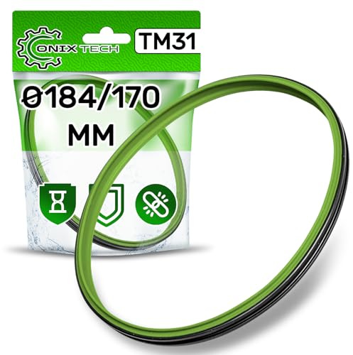 Dichtungsring Deckel Küchenmaschine Ø184/170 mm für Vorwerk Thermomix TM31 | Garantie 5 Jahre - ONIX TECH