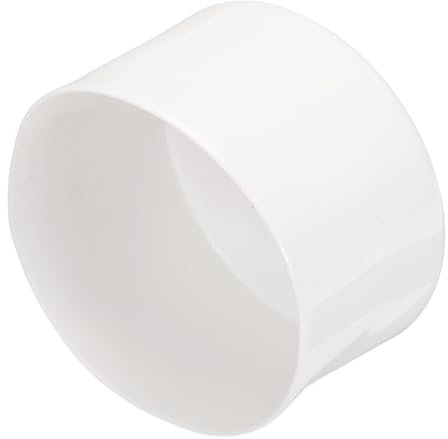 QUARKZMAN 2 Stück Gummikappen 85 mm Gummi Endkappe Rund Schutzkappen Pfostenkappe Abdeckkappen Zaunpfosten Endspitze Kappen für Rohr Gartenstühle Tischbeine Möbelfüße Gleiter, Weiß