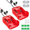 2 Stück Power Wheels Adapter für Milwaukee 18 V Akku, Akku Adapter, Dock Power Connector 14 AWG mit Sicherung & Schalter, Batterie-Umrüstsatz, Sicherer Batterieadapter für RC Auto Heimwerker Robotik