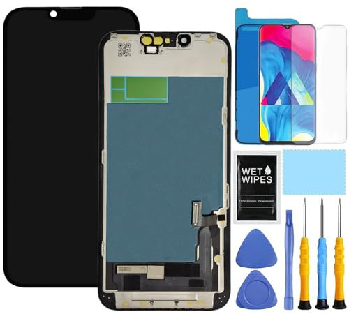 ZTOOYO für iPhone 13 Display für iPhone 13 Display Mit Rahmen für iPhone 13 Pantalla A2482 A2631 A2634 A2635 2633 Reparatur Digitizer Touchscreen Assembly mit Werkzeug