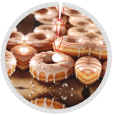 Donuts Weihnachtsbaum Rock, Quaste Rand Weihnachtsbaum Rock, verwendet für die Dekoration von Weihnachtsbäumen