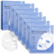 Maschera Viso Collagene, Collagene Maschera Viso, Maschera Idratante in Idrogel per La Notte, Minimizzazione Dei Pori, Miglioramento Dell'Elasticità, 6 Confezioni