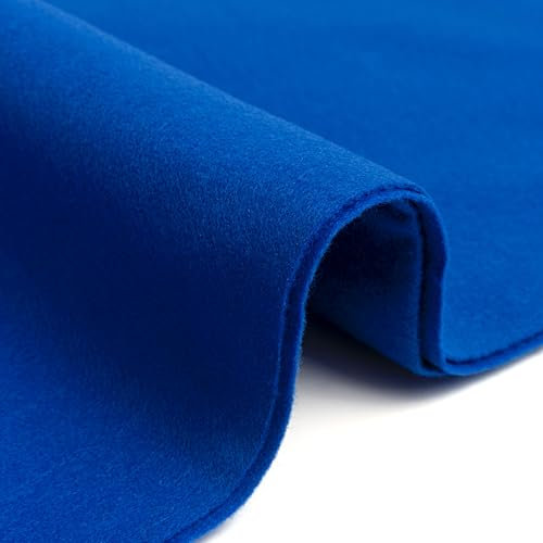 IPEA Filzstoff Blau - Großes Stück 190 x 100 cm - Made in Italy - Weicher Filz Stoff Uni für Kleidung, Accessoires, Dekorationen, Kreationen, Patchwork - Stoff zum Nähen - Bastelfilz