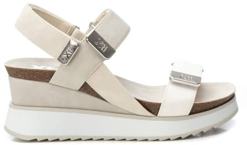 XTI - Sandalia Mujer Hielo - Calzado Cómodo y Versátil - Moda casual - Modelo 14282205 (Talla 38)