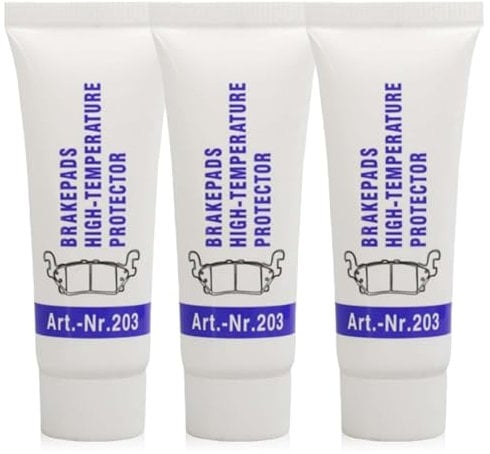 3PCS High-Temp Silicone Brake Grease – Multi-Purpose Lubricant for Cars, O-Rings & Plumbing. Stops Squeaks, Prevents Galling – Clear, Durable Formula for Long-Lasting Protection