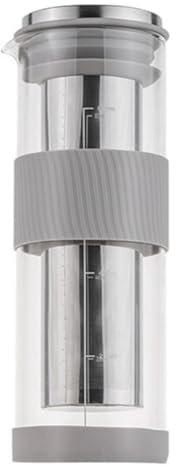 Vocdikficy Cafetera Helada Portátil Hermética para Preparación en Frío, Infusor de Té, Hervidor de Café para Preparación en Frío de 800ml, Jarra de Vidrio para Elaboración de Cerveza