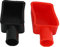 Yopeissn 2 Pcs Car Battery Positive and Negative Protective Covers, Rubber Sleeves, Battery Terminal Protection Sleeves
