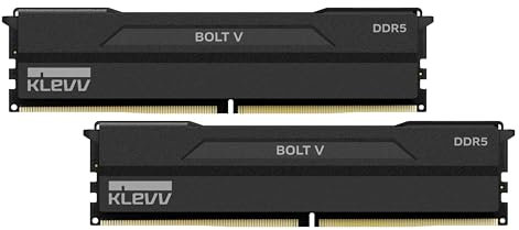 KLEVV BOLT V DDR5 32 GB (2 x 16 GB) 6000 MT/s CL28 Kit di memoria RAM da gioco XMP 3.0 Non-RGB Overclocking ad alte prestazioni 28-36-36-76, gioco più veloce con CL28 ulrta-low
