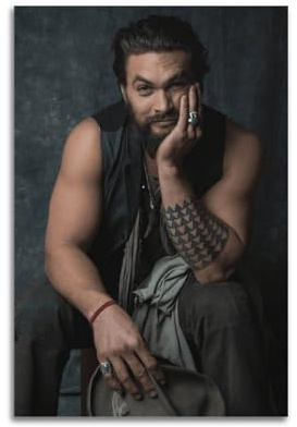 LUFPOTH Jason Momoa Poster, Wandkunst, ästhetisches Cover-Poster, Designgemälde für Wohnzimmer, Schlafzimmer, 30 x 45 cm, ungerahmter Stil