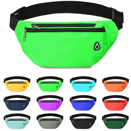 Rosoz Bauchtasche, Gürteltasche Damen Bauchtasche Herren Geschenke Sport Hüfttaschen für Outdoor Reise Laufen Fahrrad