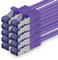 1aTTack.de Câble Réseau CAT7 CAT 7 10 Gigabit - 10x 1m - RJ45 Ethernet LAN DSL Routeur Modem - Violet