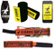 Gibbon Slacklines Classicline XL mit Baumbekleidung, rot, 25,0 m (22,6 m Leine + 2,4 m Ratschengurt mit verstärkter Schlaufe) inkl. Ratschenschutz, Baum- und Leinenschutz (schwarzer Filz), 50 mm breit