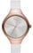 Puma Damenuhr Contour, Dreizeigeruhrwerk, 36 mm Gehäuse aus roségoldener Legierung mit PolyurethanArmband, P1018