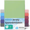 etérea Jersey Spannbettlaken 180x200cm - 200x200cm Minze bis 25 cm Höhe - 100% Baumwolle Spannbetttuch Oekotex - Bed Sheets Leintuch Bettbezug - Bettlaken 180x200 cm - 200x200 cm - Grün
