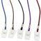 SoundZero 5 Stück Serviettenkette, Serviettenclips, Serviettenketter, Serviettenkette mit Klammern, serviettenkette mit clip senioren, für Kinder Erwachsene Alten(Schwarz, Dunkelrot, Blau, Lila,Braun)