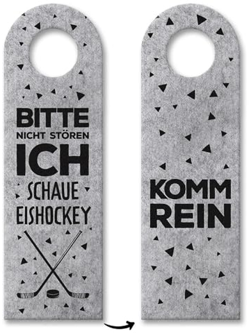 10x Bitte nicht stören ich schaue Eishockey! - Türhänger