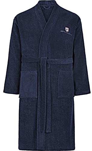 Jan Vanderstorm Herren Bademantel Janning blau 6XL (XXXXXXL) - 76/78