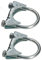 KOTARBAU® 2er Set Bügelschelle 48mm Auspuffschelle Rohrschelle Rohrbügelschelle U-Bolzen für Montage von Antennen Rohren Masten Universalschelle für Rohrverbindungen