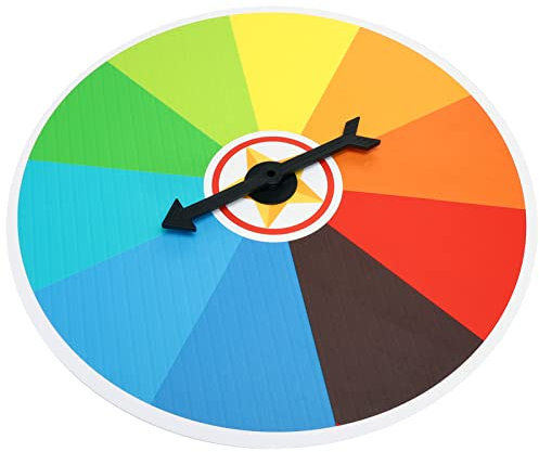 Trinkspiel 10 Slots Rad des Wandpreisrad Rotierender Pfeile Math für Partyspiel Bunt Radiergummi