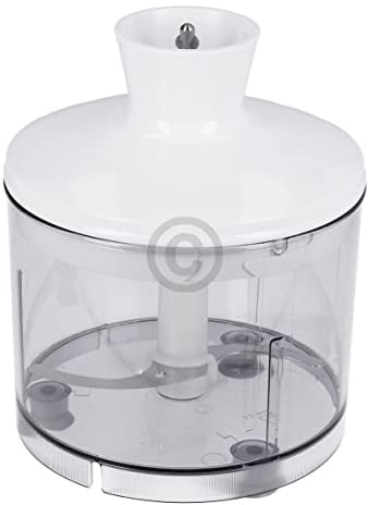 ensipart Universalzerkleinerer für Stabmixer kompatibel wie Bosch 12029551 transparenter Behälter mit Messereinsatz
