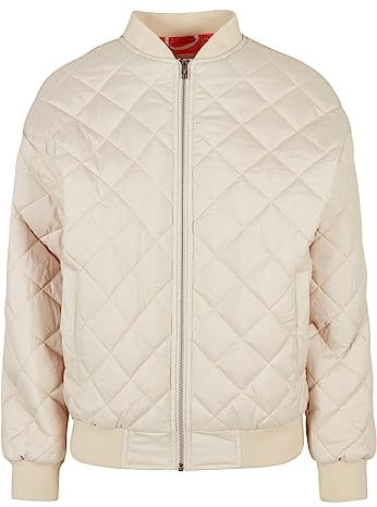 Urban Classics Damen Ladies Oversized Diamond Quilted Bomber Jacket softseagrass, 5XL
