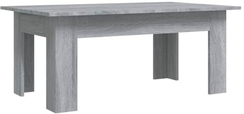 vidaXL Coffee Table Grey Sonoma Engineered Wood Couch Accent End Sofa
