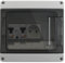 DEBFLEX - Coffret Electrique Etanche - Tableau Electrique 8 Modules - 1 Interrupteur Différentiel 40A/AC + 1 Disjoncteur 16A + 1 Prise - Idéal Extérieur/Jardin - Pose en Saillie - 196 x 190 x 120mm