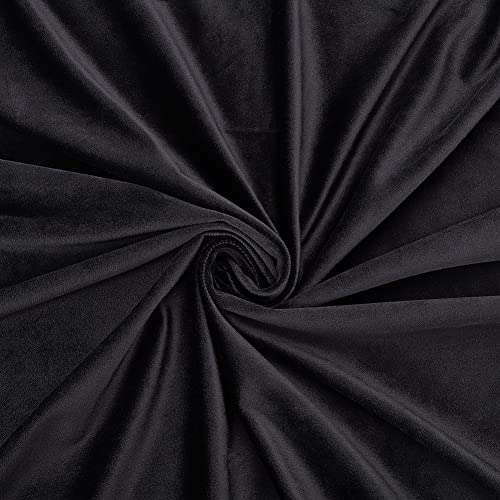 BENECREAT Polsterstoff Aus Schwarzem Samt, 57x39/145x100 cm Spandex-Stuhlbezug, Kissenvorhänge, Material Zum Selbernähen, Kleidung, Kostüm, Bastelprojekte
