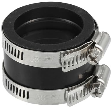 X AUTOHAUX Adattatore per collettore di aspirazione del carburatore, nero, 40 mm - 1 pezzo