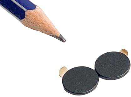 Magnete Selbstklebend 10 Stück Magnet 10 x 1mm Schwarze Mini Neodym Klebemagnete Runde zum Kleben Magnetplättchen für Whiteboard, Kühlschrank, Fotos Scheibenmagnete Flach Stark N45 Schwarz Farbe