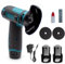Mini Smerigliatrice con Valigetta, Flex, Wireless, 12V, 76MM, 19500RPM, Mini Smerigliatrice Doppia Batteria, per Taglio, Potatura, Angolare, Protezione Disco, Taglio Perfetto
