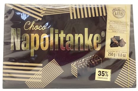 NAPOLITANKE KRAS Premium Wafers - Premium Wafers Biscuits with Delicious Milk, Chocolate Cream, Hazelnut, Lemon and Orange Fillings – Multiple Sizes