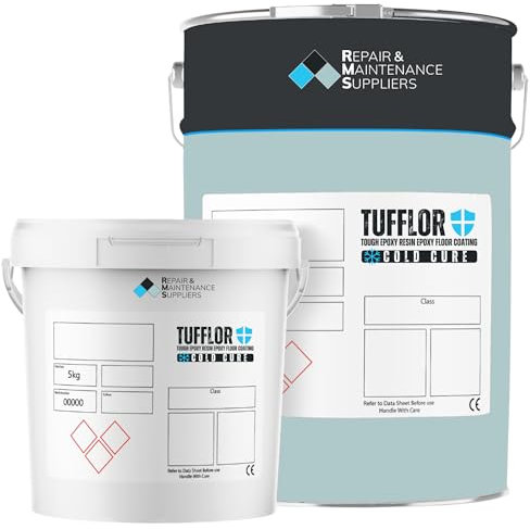 RMS Tufflor Cold Cure – Tough Epoxy Resin Concrete Floor Paint | Low-Temperature Application | High-Build Protective Coating for Garage, Workshop, Factory, Warehouse & Industrial Use | Fast-Drying