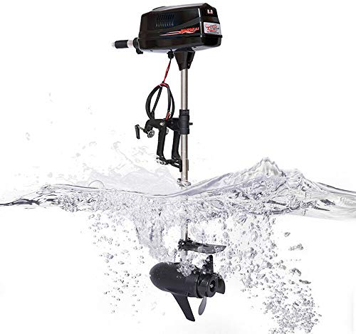 48V 2200W 8HP Elektrischer Außenbordmotor aus Aluminium und Edelstahl, Elektro Bürstenlose Motor Aussenborder Bootsmotor, Einstellbarer Elektro Fischerboot Motor Außenbord-Bootsmotor